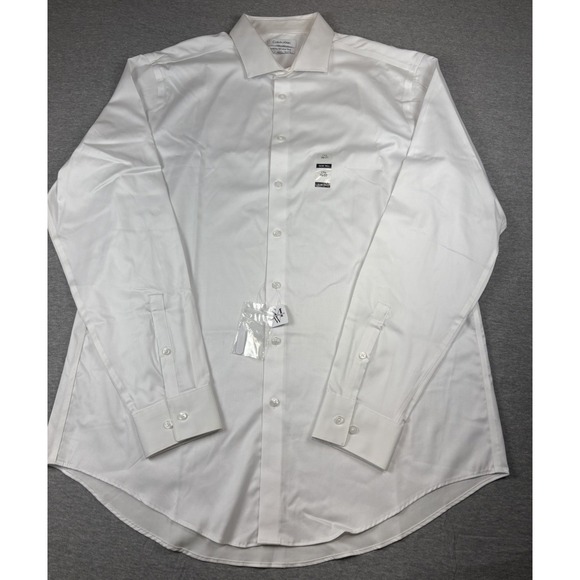 Calvin Klein Other - NWT Calvin Klein Slim Tall Wrinkle Free Dress Performance Shirt 17.5 Neck 36/37